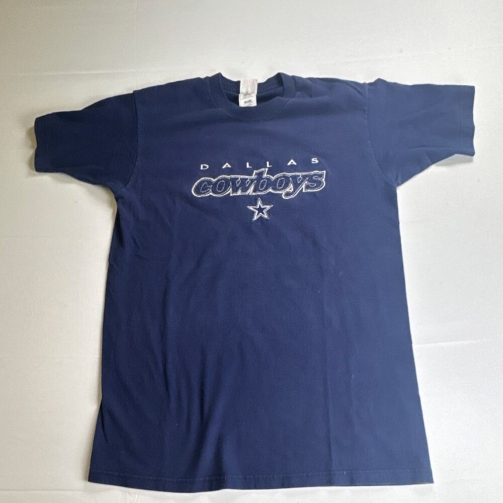 Fruit of the Loom Heavy Cotton Dallas Cowboys Men's L Navy Graphic T-Shirt